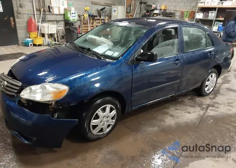 2004 Toyota Corolla Ce from USA, damaged, VIN 2T1BR32E44C294958